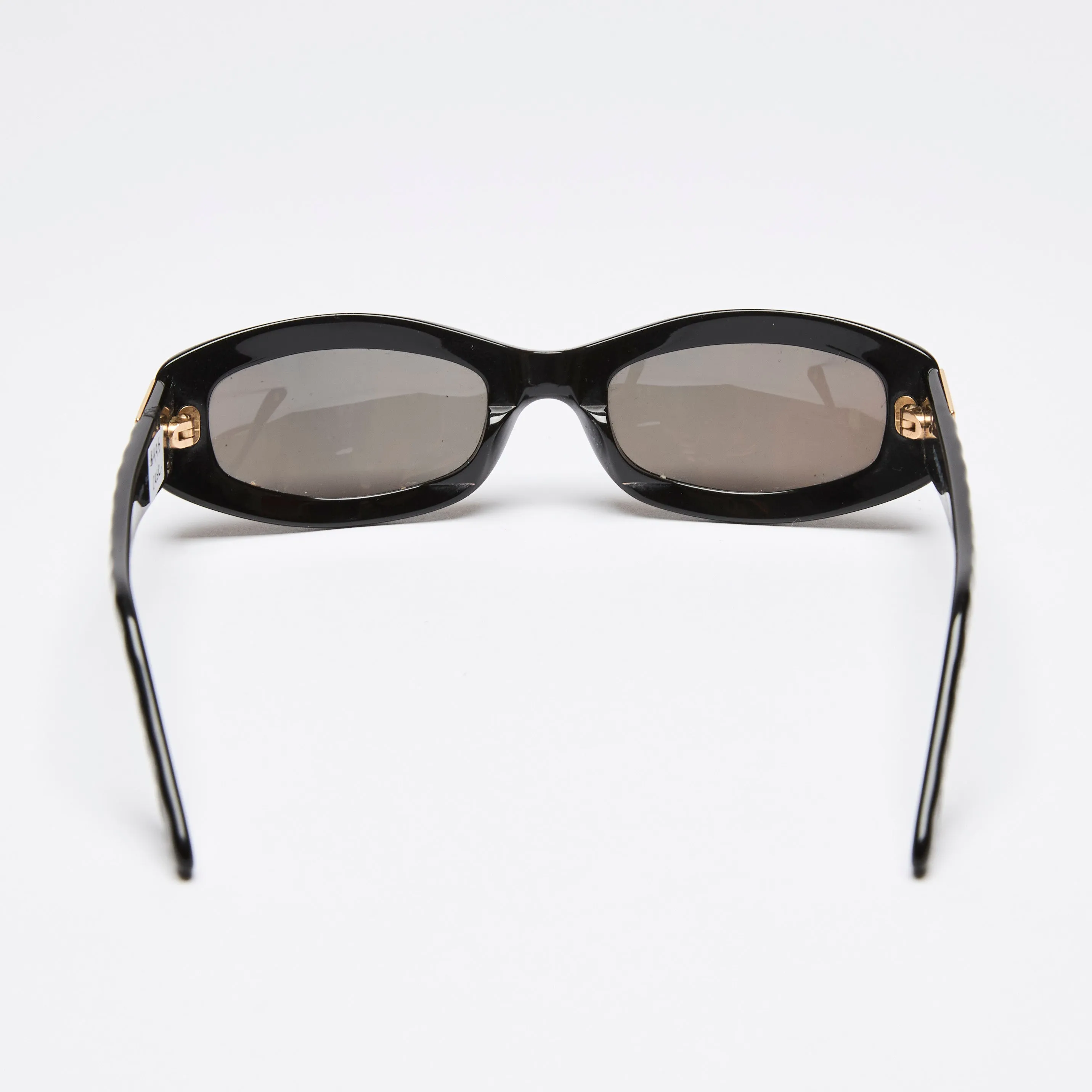Pre-Loved Chanel™ Oval Sunglasses Black