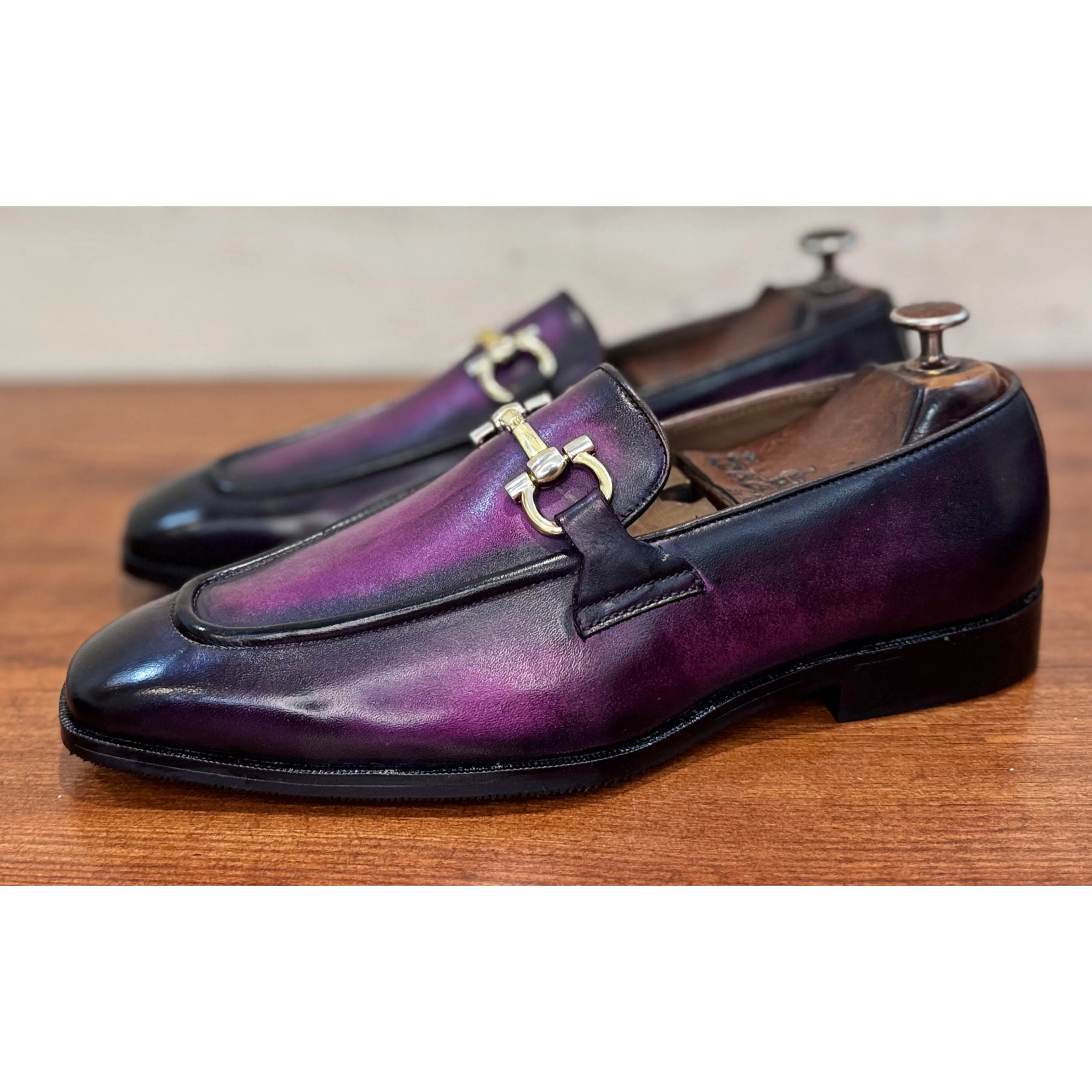 Purple Patina Loafers