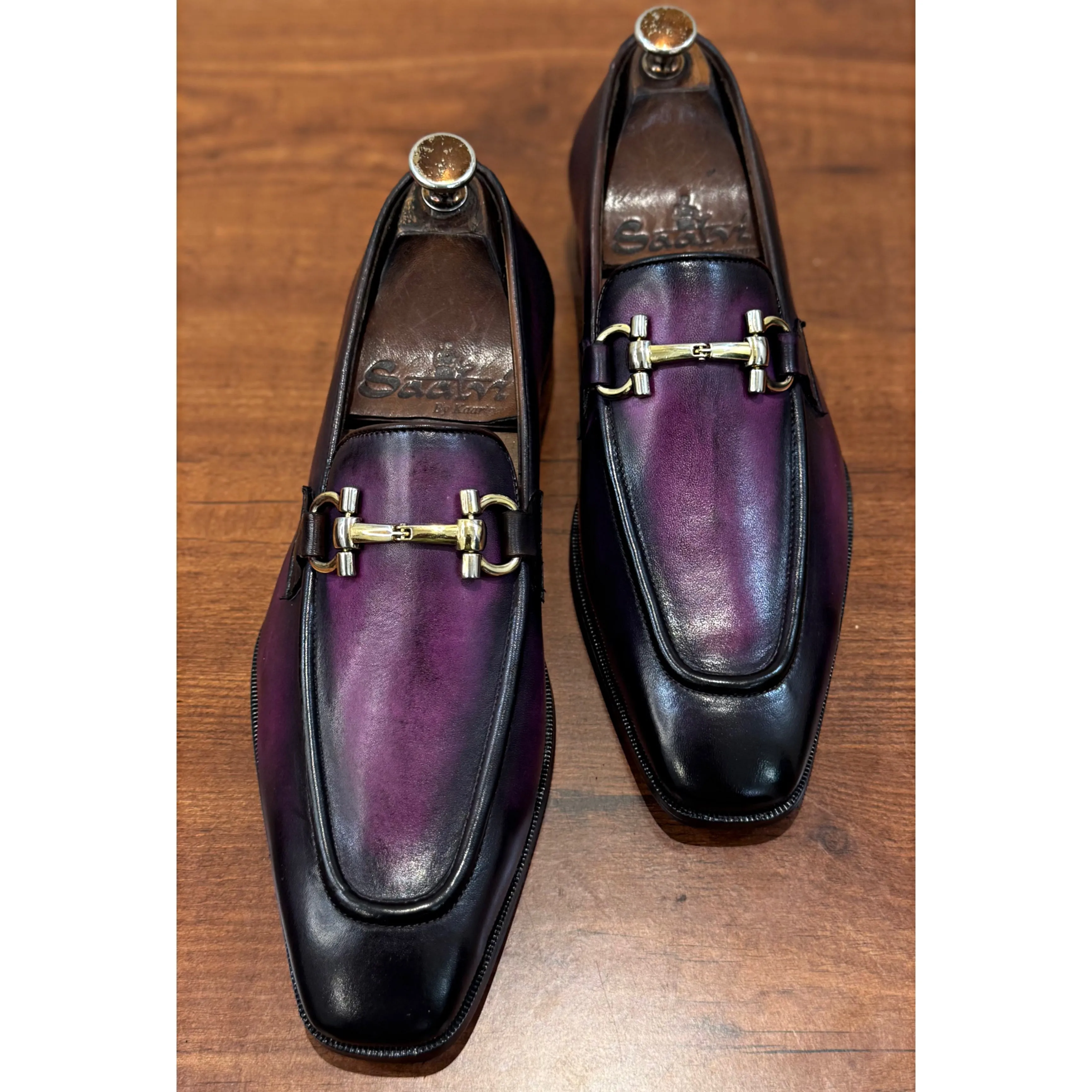 Purple Patina Loafers