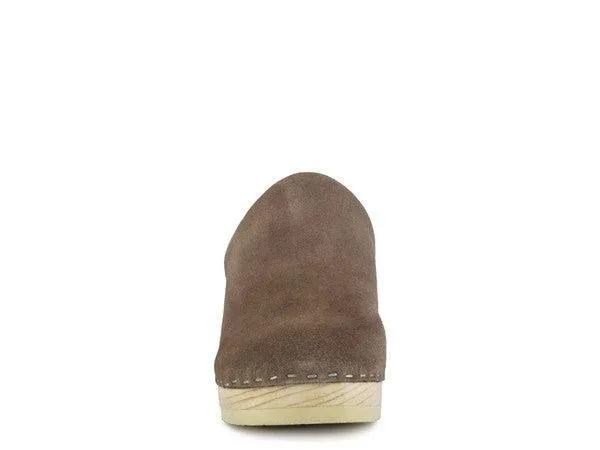 RAG & CO DARCIE TAUPE SUEDE CLOGS
