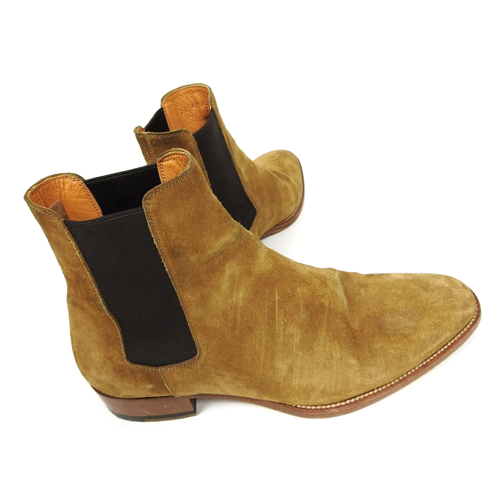 Saint Laurent Paris Wyatt Chelsea Boots Size 40.5