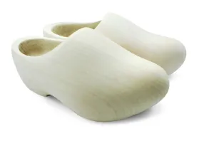 Sanded Wooden Shoes (Round Nose)