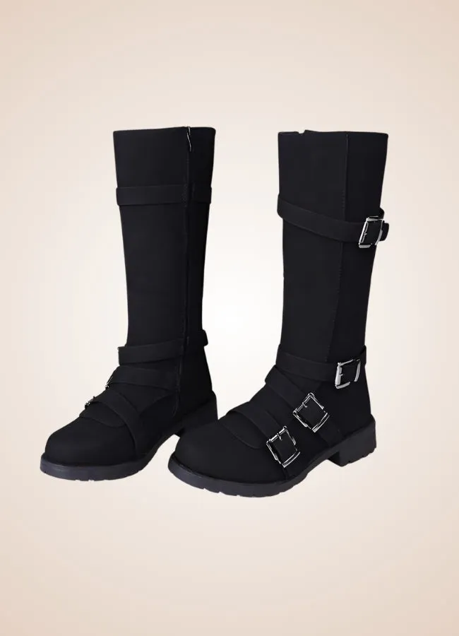 Steampunk Winter Belt Long Boots