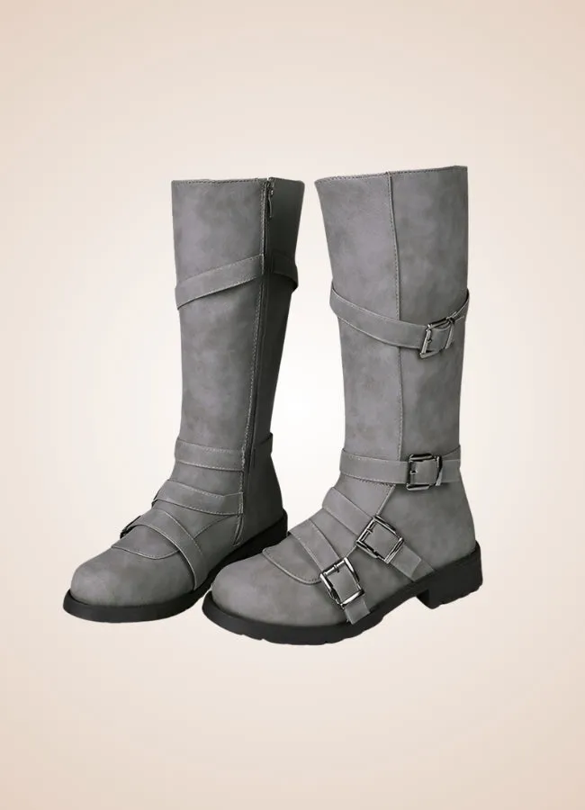 Steampunk Winter Belt Long Boots