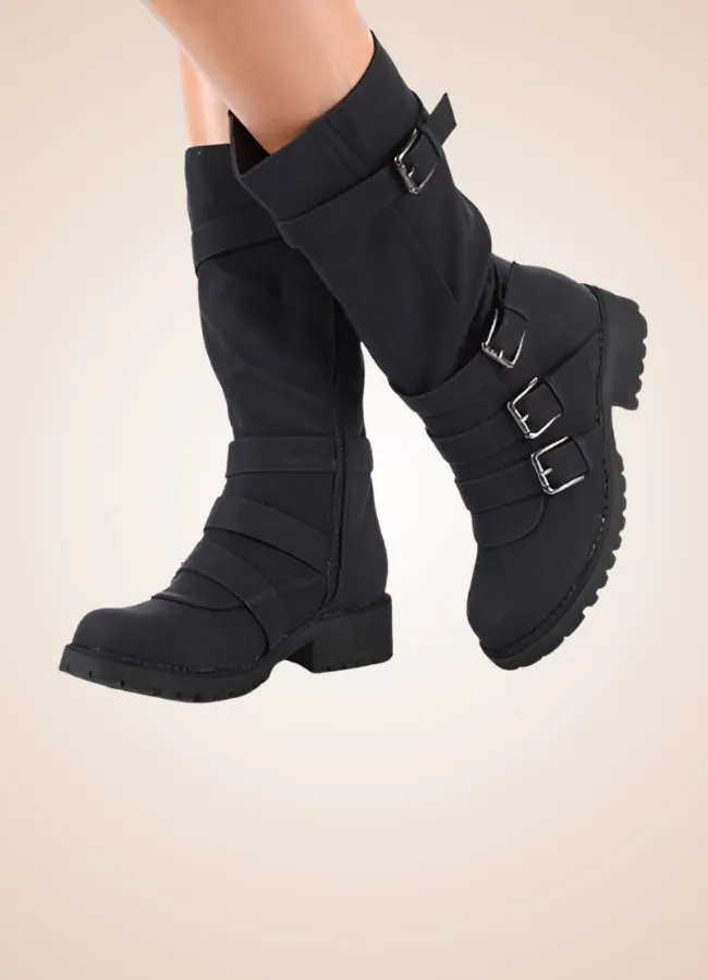 Steampunk Winter Belt Long Boots