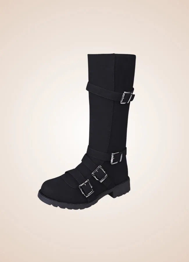 Steampunk Winter Belt Long Boots
