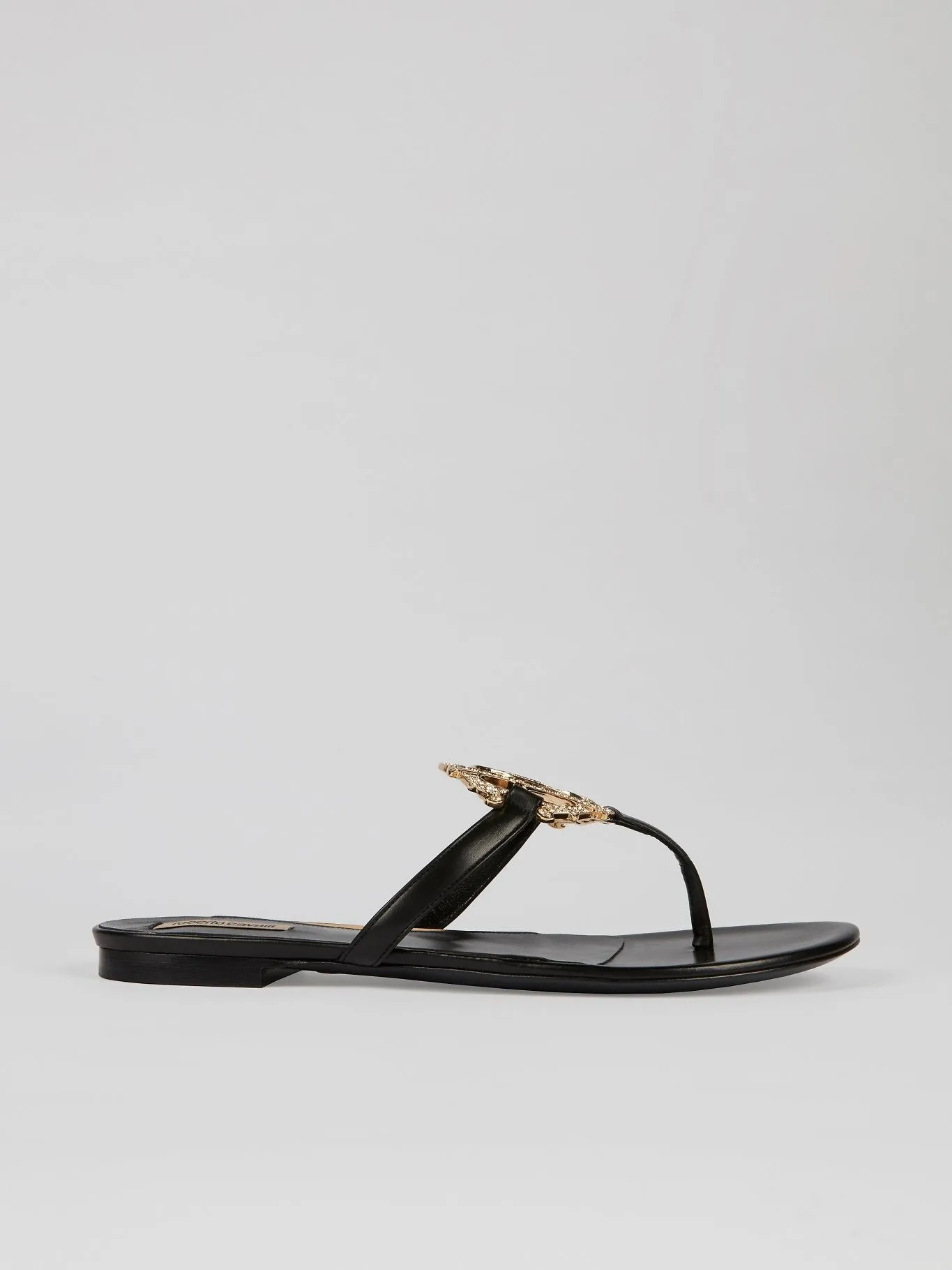 Studded Logo Flat Sandals