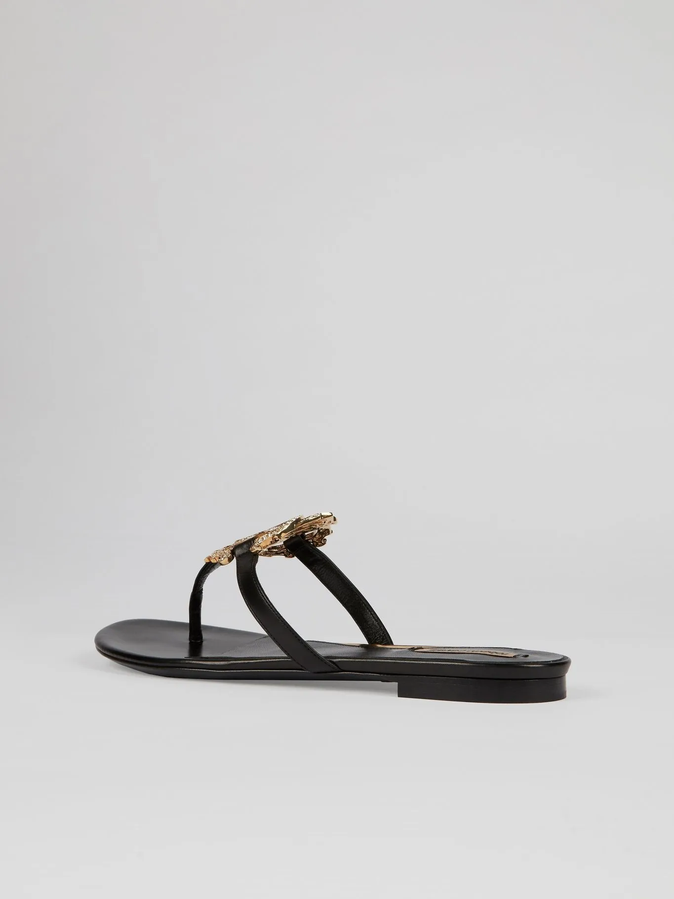Studded Logo Flat Sandals