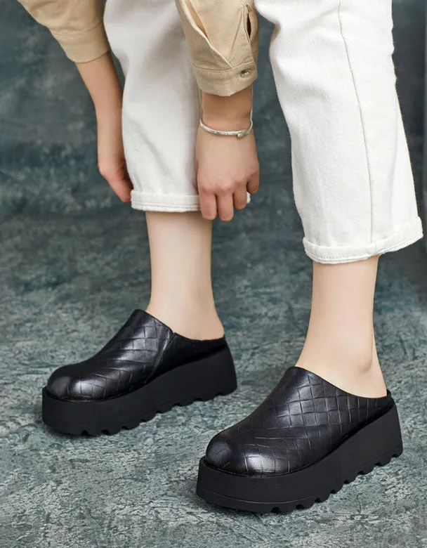 Summer Comfort Wide Toe Box Platform Slippers