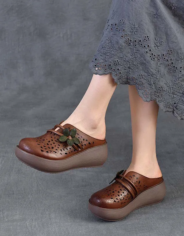 Summer Comfortable Wide Toe Box Wedge Sandals