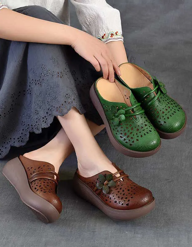 Summer Comfortable Wide Toe Box Wedge Sandals