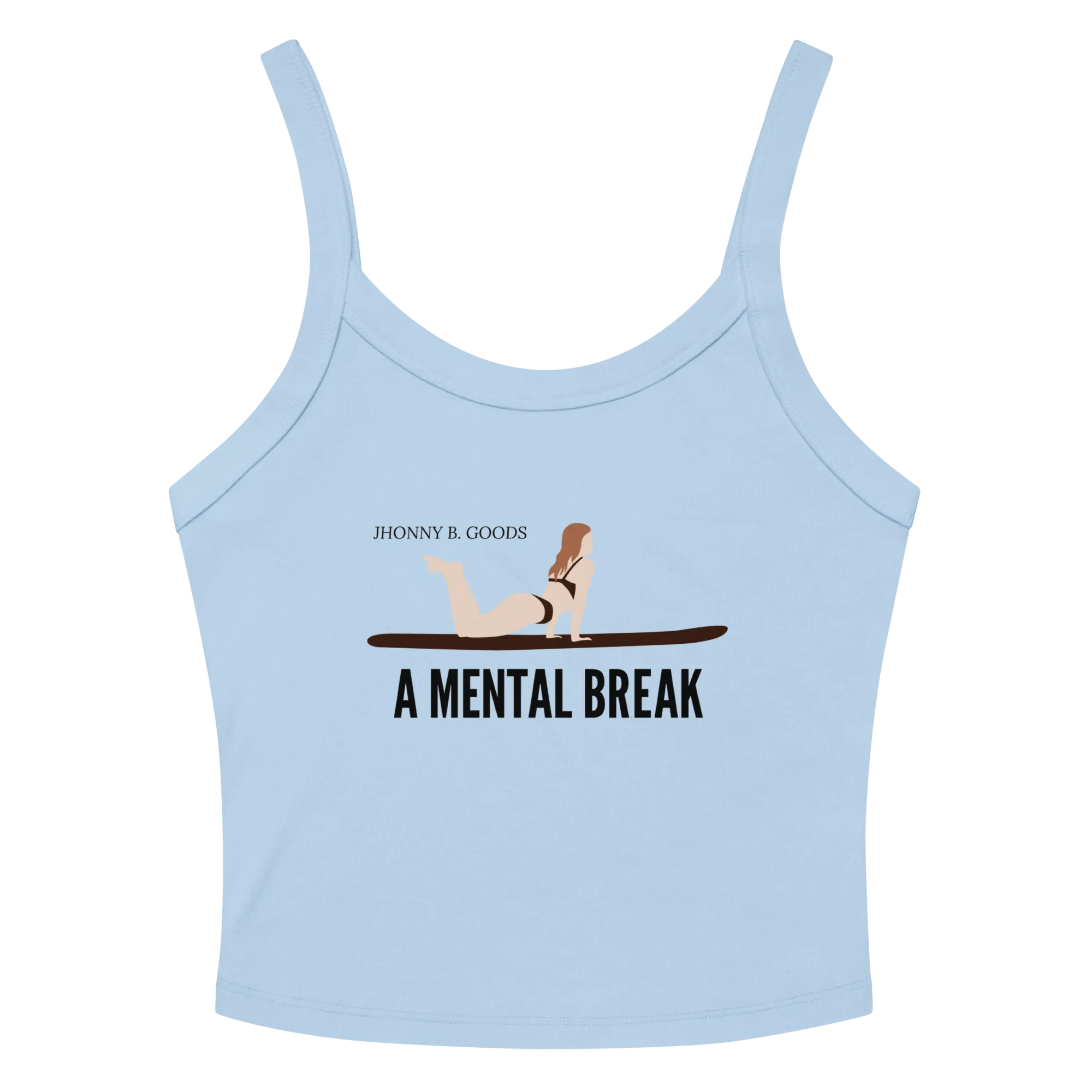 Surfing Mental Break - Women’s belly rib tank
