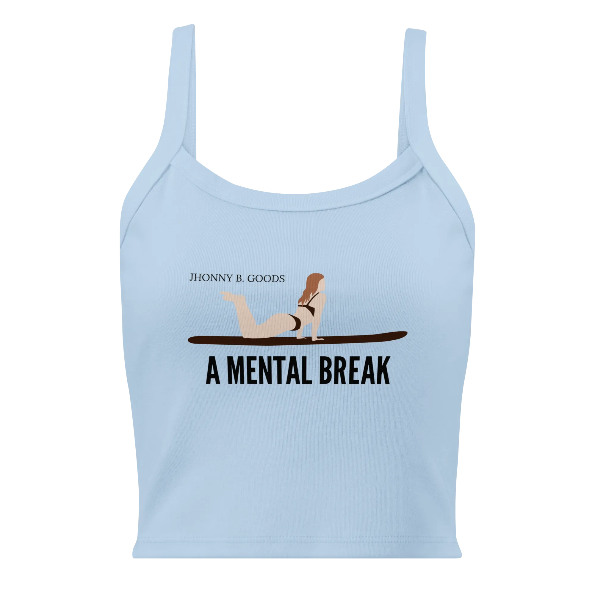 Surfing Mental Break - Women’s belly rib tank