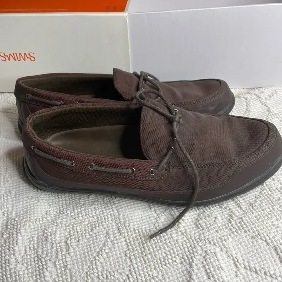 Swims Brown Lace Loafers George 8.5