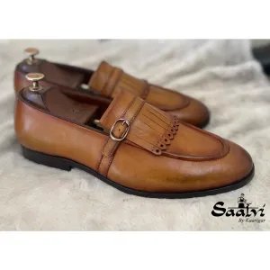 Tan Loafers With Fringes
