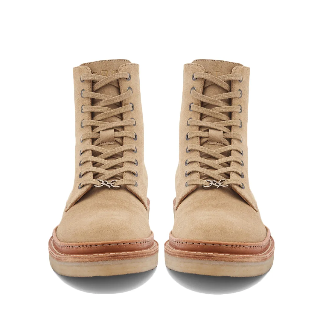 THE BEIGE MARINI COMBAT BOOTS