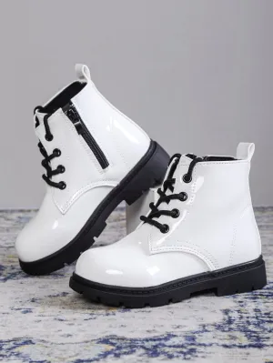 Toddler Lace-up Front Combat Boots- FD