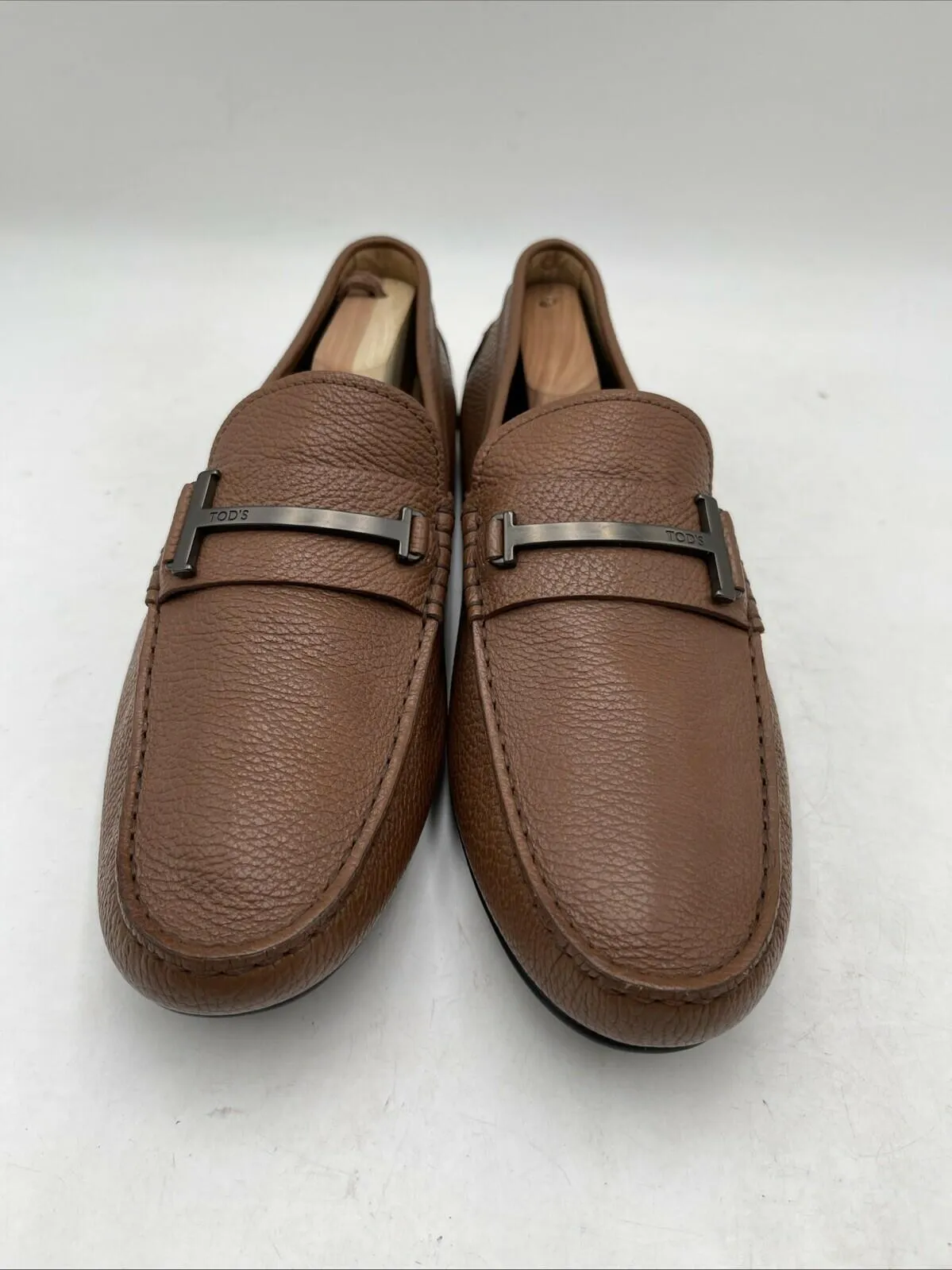 TOD’s Brown Leather Horsebit Moccasin Driving Loafers Men’s Size 7.5 - Very Good