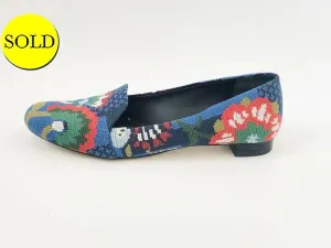 Tory Burch Sadie Needlepoint Loafer Size 9 M