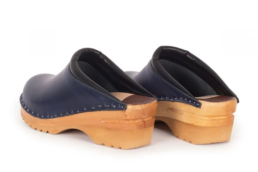 Troentorp | Rembrandt Navy Blue Clogs | Ideal Natural