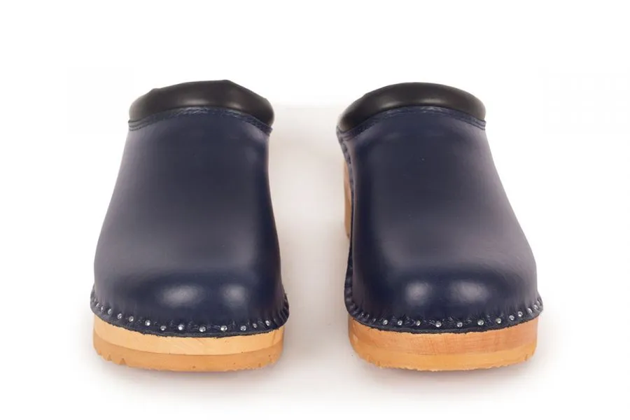 Troentorp | Rembrandt Navy Blue Clogs | Ideal Natural