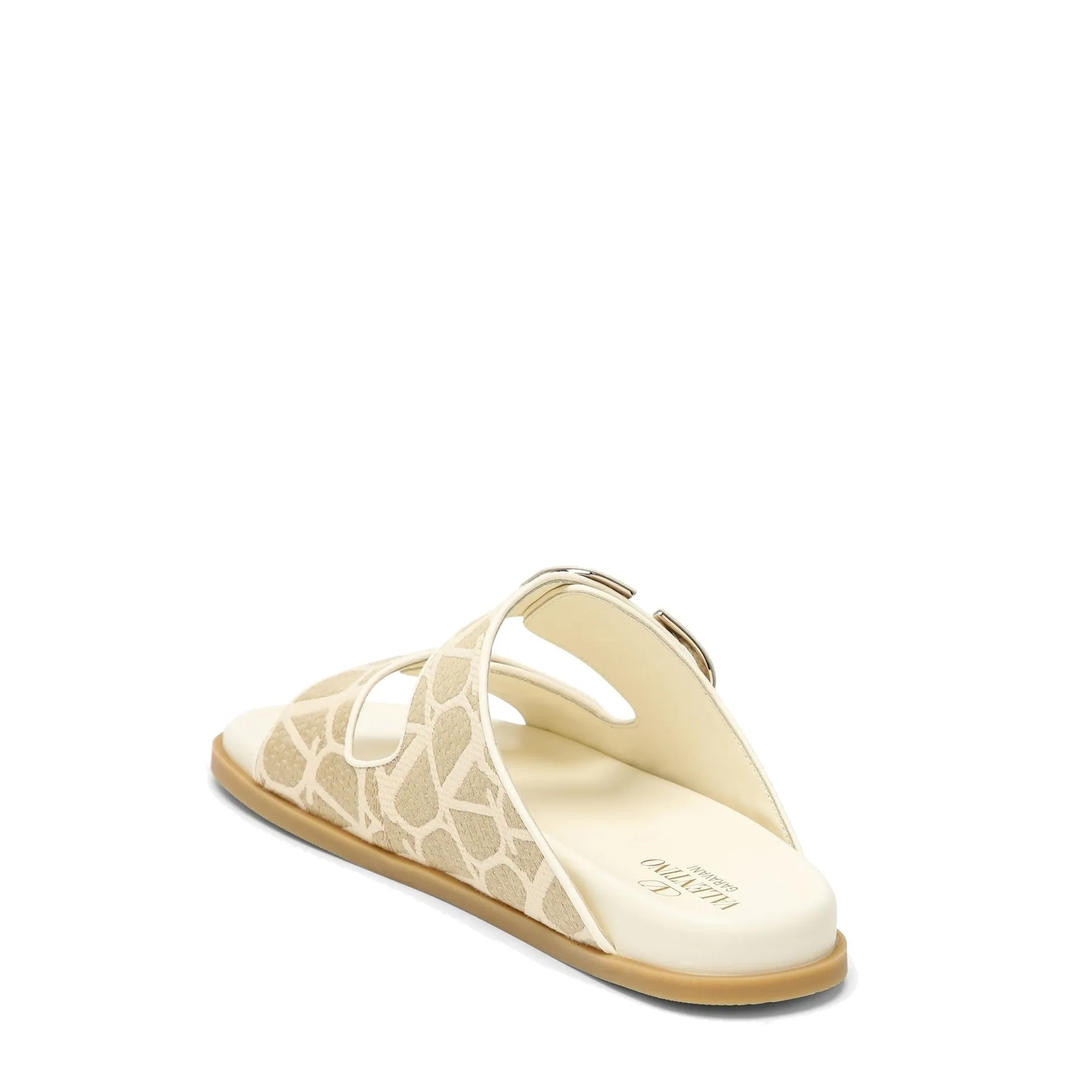 VALENTINO GARAVANI Toile Iconographe Mini Flat Sandals