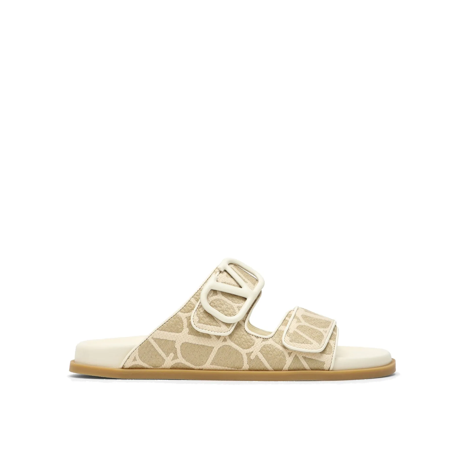 VALENTINO GARAVANI Toile Iconographe Mini Flat Sandals