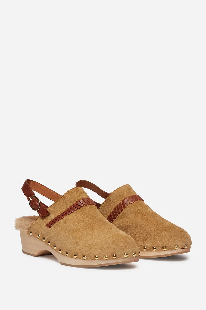 Vanessa Bruno | Leather Clogs - Macadamia