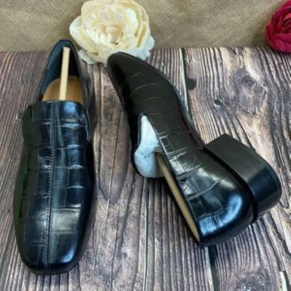 VIA SPIGA Black Baudelaire Loafer 5.5
