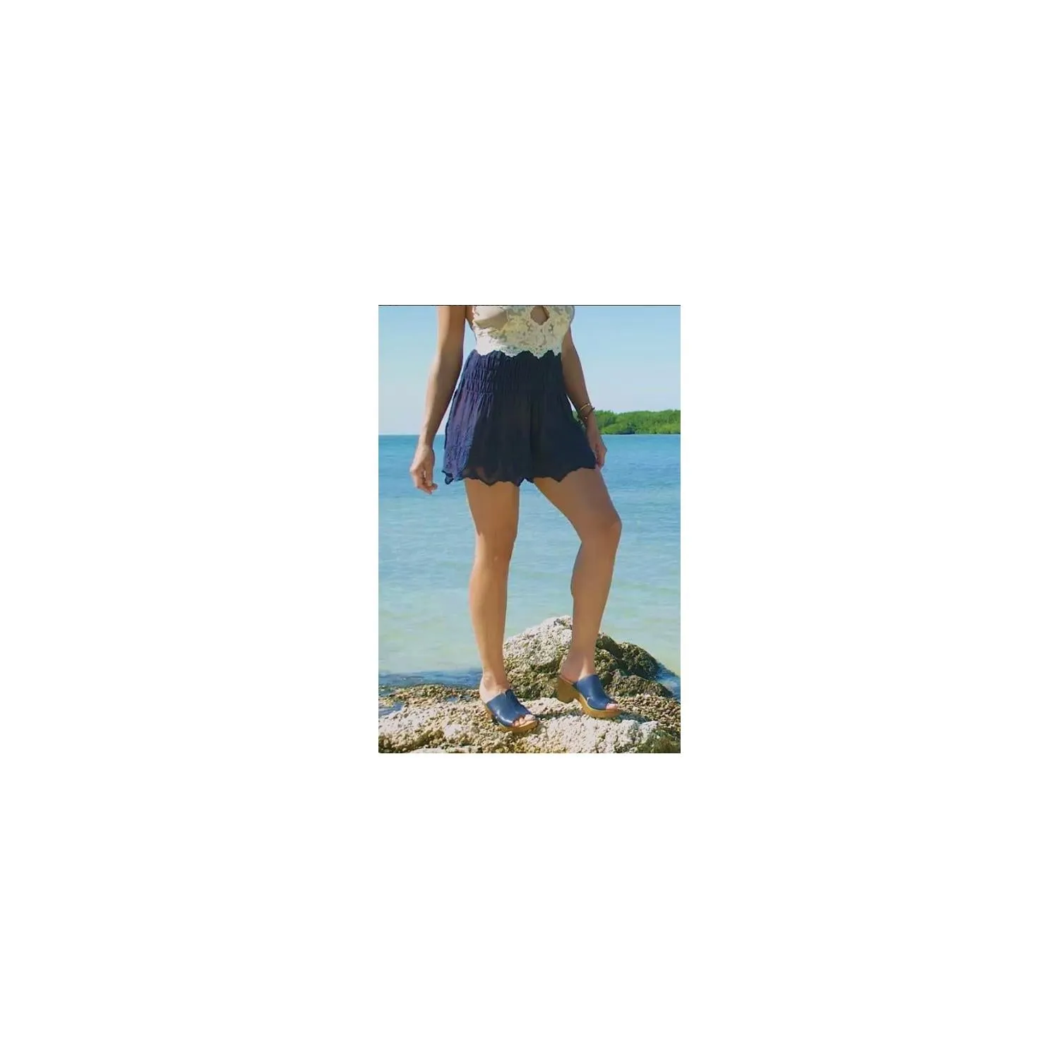 Women's Born Crato Navy Leather