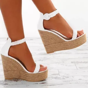 Women's Fashion Platform Straps Wedge Sandals