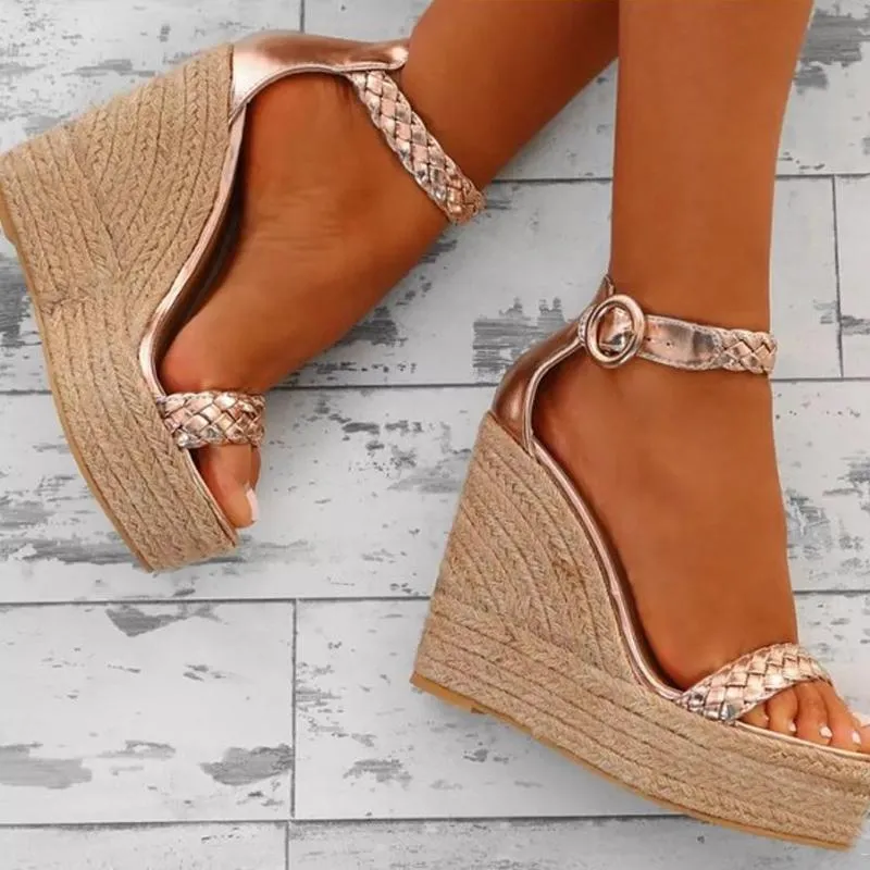 Women's Fashion Platform Straps Wedge Sandals
