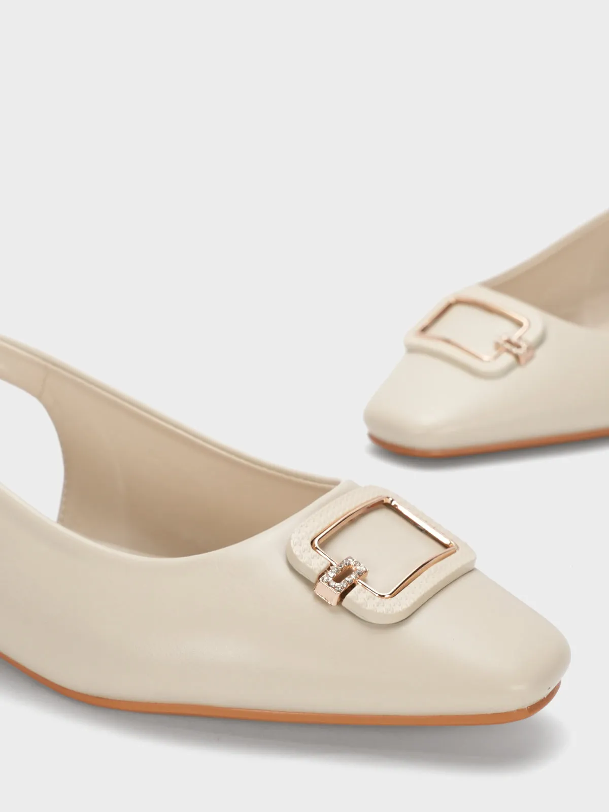 Women's "AMYRYN" Slingback Flat Pumps