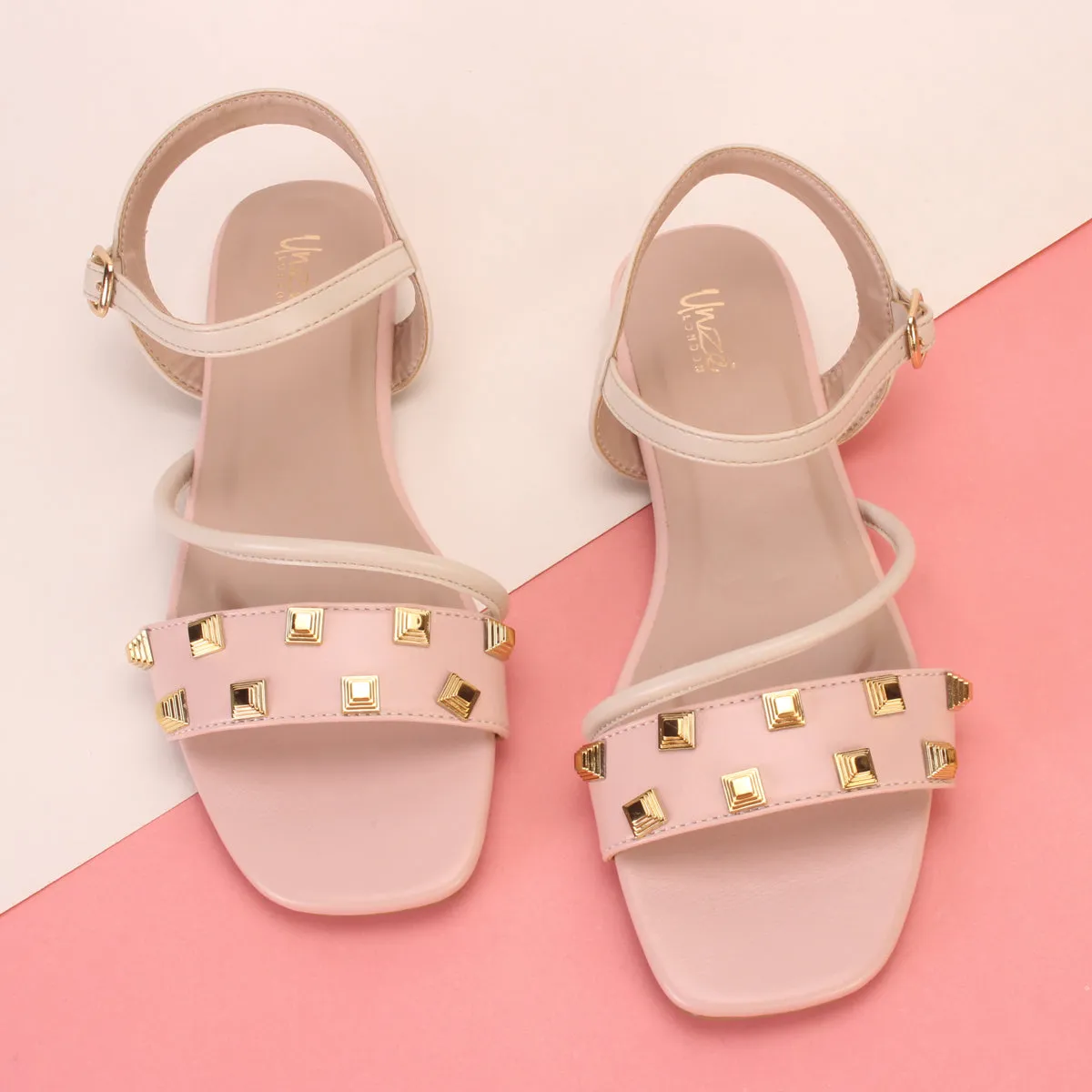 Women's "RHINOTA" Stud Detailing Sandals