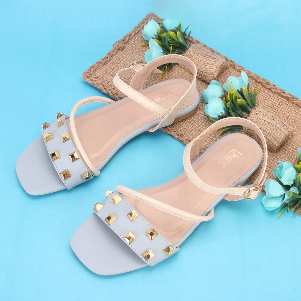 Women's "RHINOTA" Stud Detailing Sandals