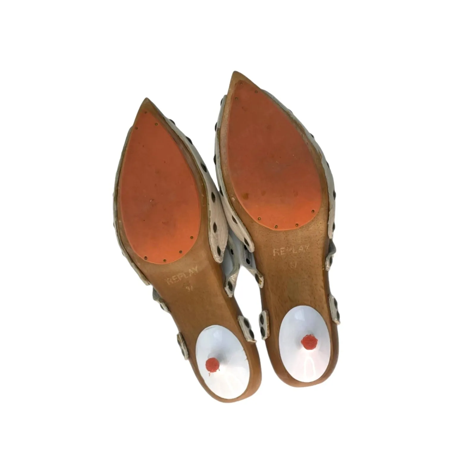 Y2K pointed Replay clogs