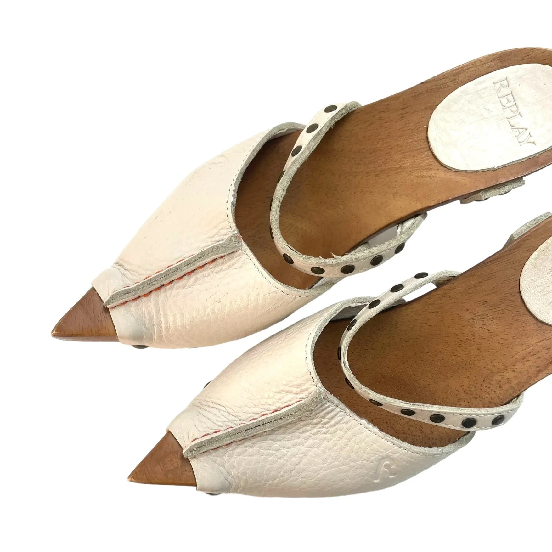 Y2K pointed Replay clogs