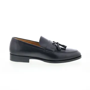 Zelli Italia Como Calfskin Mens Black Extra Wide Loafers Casual Shoes