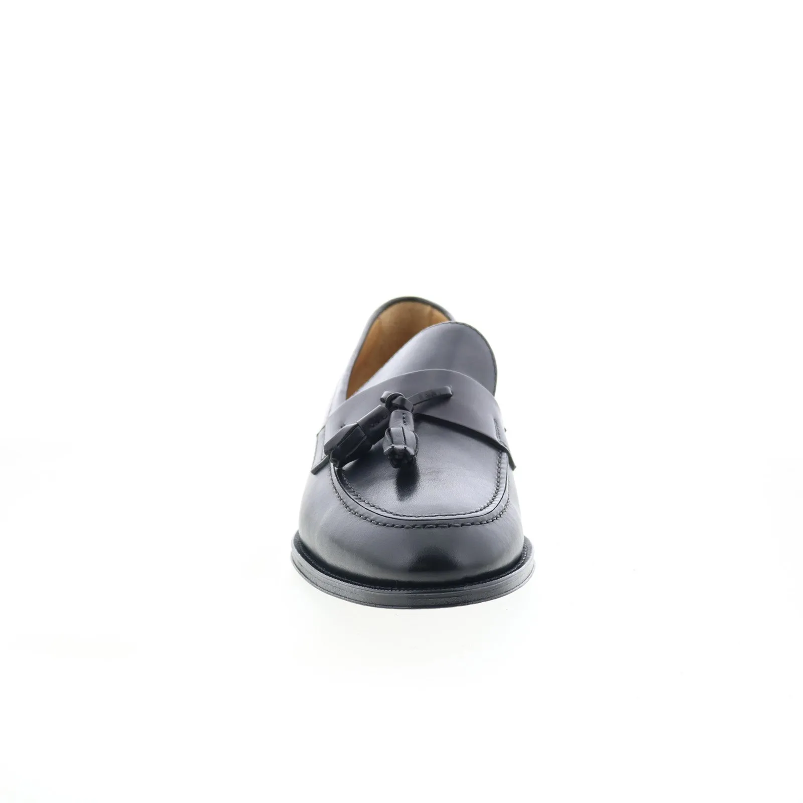 Zelli Italia Como Calfskin Mens Black Extra Wide Loafers Casual Shoes